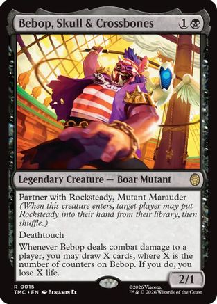 Bebop, Skull & Crossbones (TMC-015) [Commander: Teenage Mutant Ninja Turtles] MTG Single Wizards of the Coast