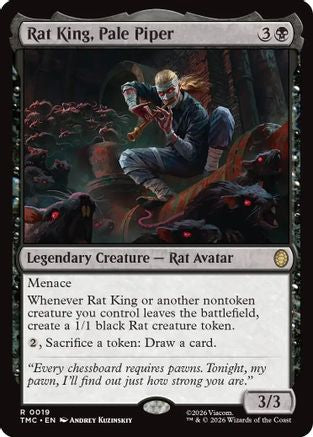 Rat King, Pale Piper (TMC-019) [Commander: Teenage Mutant Ninja Turtles] MTG Single Wizards of the Coast