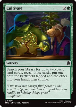 Cultivate (TMC-050) [Commander: Teenage Mutant Ninja Turtles] MTG Single Wizards of the Coast