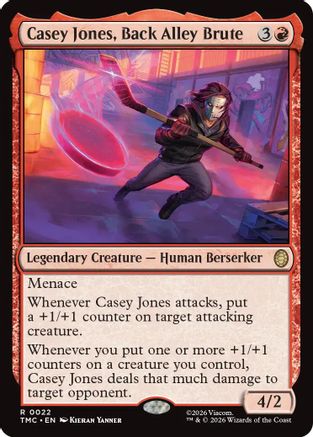 Casey Jones, Back Alley Brute (TMC-022) [Commander: Teenage Mutant Ninja Turtles] MTG Single Wizards of the Coast