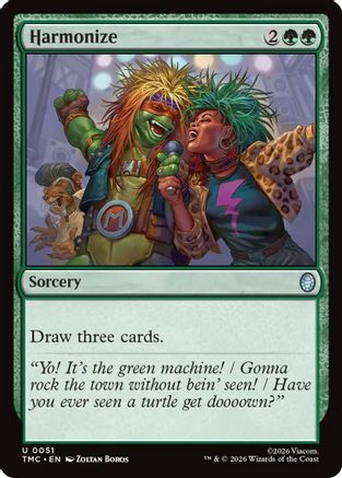 Harmonize (TMC-051) [Commander: Teenage Mutant Ninja Turtles] MTG Single Wizards of the Coast