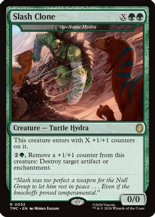 Slash Clone - Steelbane Hydra (TMC-052) [Commander: Teenage Mutant Ninja Turtles] MTG Single Wizards of the Coast