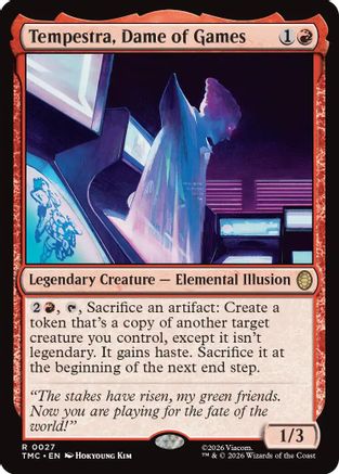 Tempestra, Dame of Games (TMC-027) [Commander: Teenage Mutant Ninja Turtles] MTG Single Wizards of the Coast