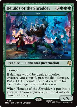 Heralds of the Shredder - Vigor (TMC-053) [Commander: Teenage Mutant Ninja Turtles] MTG Single Wizards of the Coast