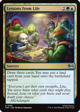 Lessons from Life (TMT-155) [Teenage Mutant Ninja Turtles] MTG Single Wizards of the Coast