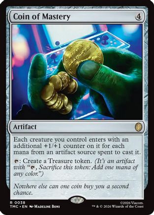 Coin of Mastery (TMC-038) [Commander: Teenage Mutant Ninja Turtles] MTG Single Wizards of the Coast