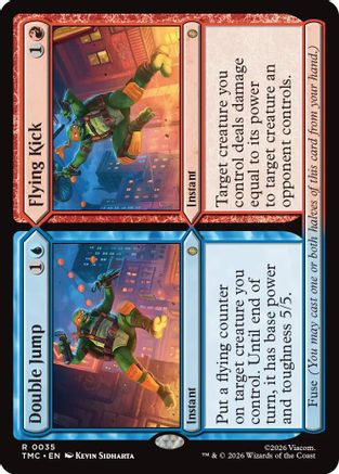 Double Jump // Flying Kick (TMC-035) [Commander: Teenage Mutant Ninja Turtles] MTG Single Wizards of the Coast