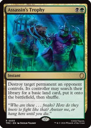 Assassin's Trophy (TMC-055) [Commander: Teenage Mutant Ninja Turtles] MTG Single Wizards of the Coast