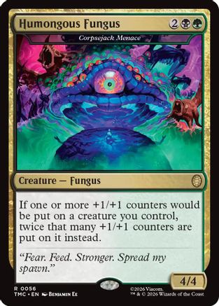Humongous Fungus - Corpsejack Menace (TMC-056) [Commander: Teenage Mutant Ninja Turtles] MTG Single Wizards of the Coast