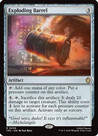Exploding Barrel (TMC-039) [Commander: Teenage Mutant Ninja Turtles] MTG Single Wizards of the Coast