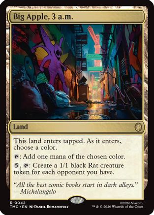 Big Apple, 3 a.m. (TMC-042) [Commander: Teenage Mutant Ninja Turtles] MTG Single Wizards of the Coast