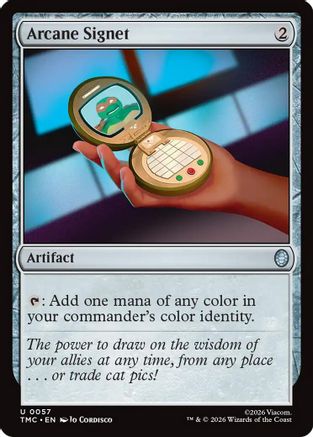Arcane Signet (TMC-057) [Commander: Teenage Mutant Ninja Turtles] MTG Single Wizards of the Coast
