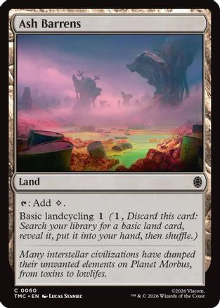 Ash Barrens (TMC-060) [Commander: Teenage Mutant Ninja Turtles] MTG Single Wizards of the Coast
