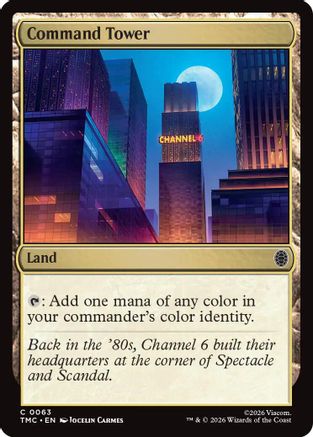 Command Tower (TMC-063) [Commander: Teenage Mutant Ninja Turtles] MTG Single Wizards of the Coast