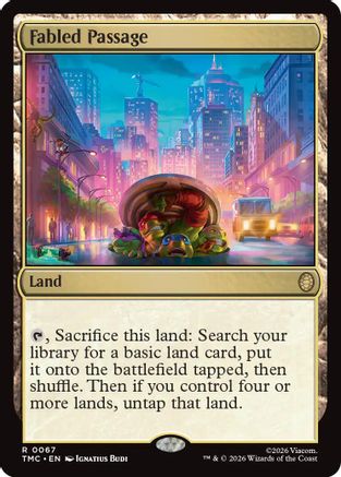 Fabled Passage (TMC-067) [Commander: Teenage Mutant Ninja Turtles] MTG Single Wizards of the Coast