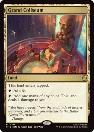 Grand Coliseum (TMC-068) [Commander: Teenage Mutant Ninja Turtles] MTG Single Wizards of the Coast