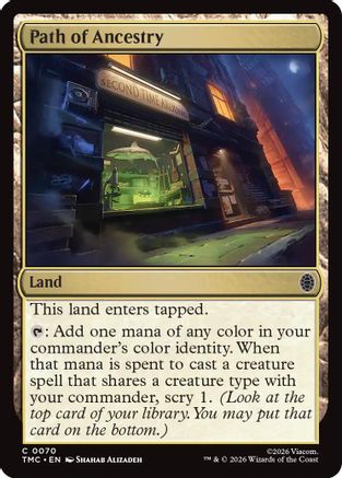 Path of Ancestry (TMC-070) [Commander: Teenage Mutant Ninja Turtles] MTG Single Wizards of the Coast