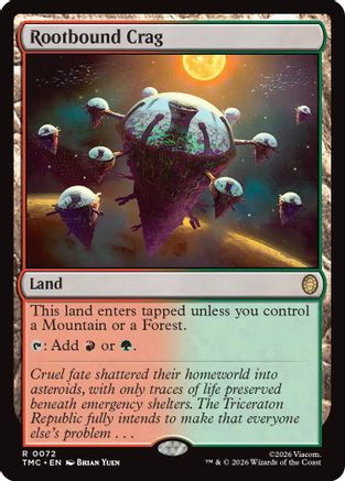 Rootbound Crag (TMC-072) [Commander: Teenage Mutant Ninja Turtles] MTG Single Wizards of the Coast