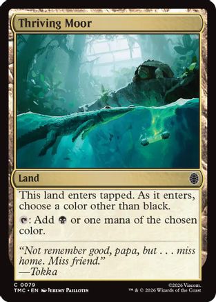 Thriving Moor (TMC-079) [Commander: Teenage Mutant Ninja Turtles] MTG Single Wizards of the Coast