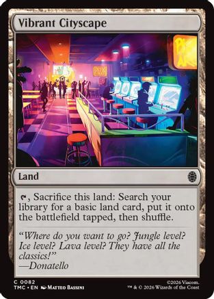 Vibrant Cityscape (TMC-082) [Commander: Teenage Mutant Ninja Turtles] MTG Single Wizards of the Coast