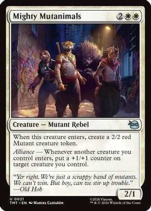 Mighty Mutanimals (TMT-021) [Teenage Mutant Ninja Turtles] MTG Single Wizards of the Coast