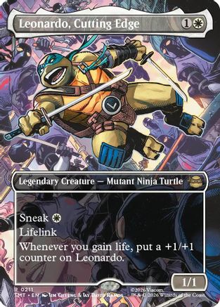 Leonardo, Cutting Edge (TMT-211) [Teenage Mutant Ninja Turtles] MTG Single Wizards of the Coast