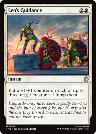 Leo's Guidance (TMC-102) [Commander: Teenage Mutant Ninja Turtles] MTG Single Wizards of the Coast