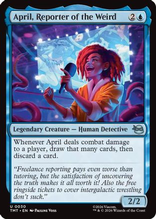 April, Reporter of the Weird (TMT-030) [Teenage Mutant Ninja Turtles] MTG Single Wizards of the Coast