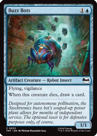 Buzz Bots (TMT-032) [Teenage Mutant Ninja Turtles] Foil MTG Single Wizards of the Coast