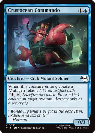 Crustacean Commando (TMT-033) [Teenage Mutant Ninja Turtles] Foil MTG Single Wizards of the Coast