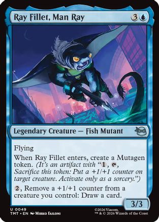 Ray Fillet, Man Ray (TMT-049) [Teenage Mutant Ninja Turtles] Foil MTG Single Wizards of the Coast