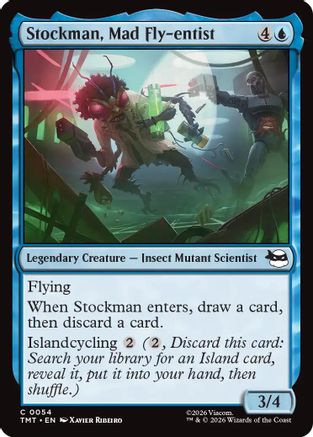 Stockman, Mad Fly-entist (TMT-054) [Teenage Mutant Ninja Turtles] Foil MTG Single Wizards of the Coast