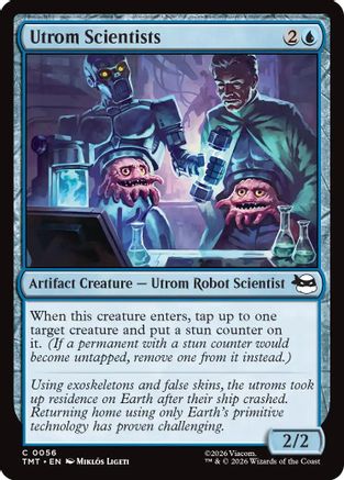 Utrom Scientists (TMT-056) [Teenage Mutant Ninja Turtles] Foil MTG Single Wizards of the Coast