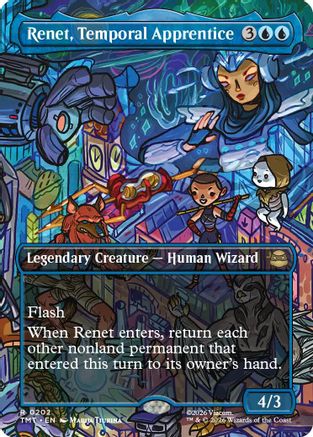 Renet, Temporal Apprentice (TMT-202) [Teenage Mutant Ninja Turtles] Foil MTG Single Wizards of the Coast