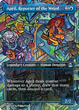 April, Reporter of the Weird (TMT-206) [Teenage Mutant Ninja Turtles] MTG Single Wizards of the Coast