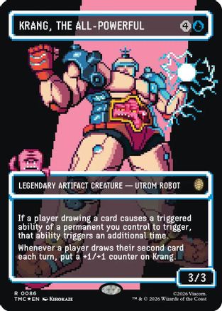 Krang, the All-Powerful (Surge Foil) (TMC-086) [Commander: Teenage Mutant Ninja Turtles] Foil MTG Single Wizards of the Coast