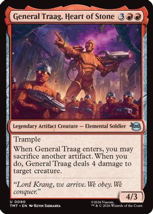 General Traag, Heart of Stone (TMT-090) [Teenage Mutant Ninja Turtles] MTG Single Wizards of the Coast