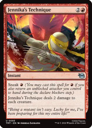 Jennika's Technique (TMT-093) [Teenage Mutant Ninja Turtles] Foil MTG Single Wizards of the Coast
