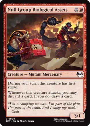 Null Group Biological Assets (TMT-098) [Teenage Mutant Ninja Turtles] MTG Single Wizards of the Coast