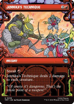 Jennika's Technique (TMT-236) [Teenage Mutant Ninja Turtles] Foil MTG Single Wizards of the Coast
