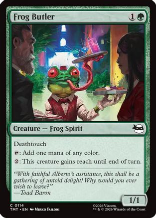 Frog Butler (TMT-114) [Teenage Mutant Ninja Turtles] Foil MTG Single Wizards of the Coast