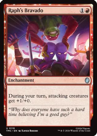 Raph's Bravado (TMC-119) [Commander: Teenage Mutant Ninja Turtles] MTG Single Wizards of the Coast