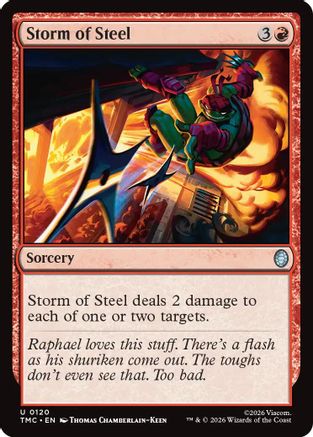 Storm of Steel (TMC-120) [Commander: Teenage Mutant Ninja Turtles] MTG Single Wizards of the Coast