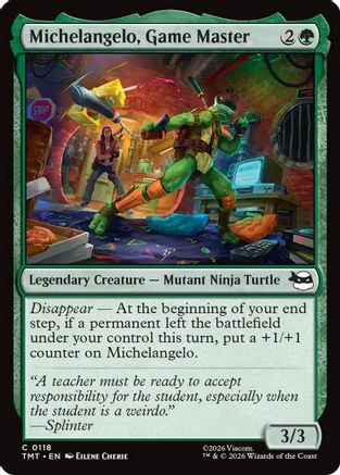 Michelangelo, Game Master (TMT-118) [Teenage Mutant Ninja Turtles] MTG Single Wizards of the Coast