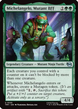 Michelangelo, Mutant BFF (TMT-120) [Teenage Mutant Ninja Turtles] MTG Single Wizards of the Coast