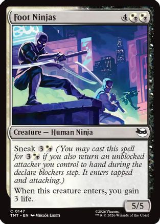 Foot Ninjas (TMT-147) [Teenage Mutant Ninja Turtles] MTG Single Wizards of the Coast