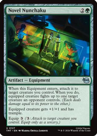 Novel Nunchaku (TMT-127) [Teenage Mutant Ninja Turtles] Foil MTG Single Wizards of the Coast