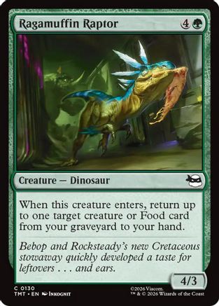 Ragamuffin Raptor (TMT-130) [Teenage Mutant Ninja Turtles] MTG Single Wizards of the Coast