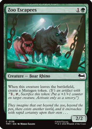 Zoo Escapees (TMT-138) [Teenage Mutant Ninja Turtles] MTG Single Wizards of the Coast