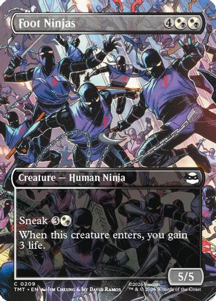 Foot Ninjas (TMT-209) [Teenage Mutant Ninja Turtles] Foil MTG Single Wizards of the Coast